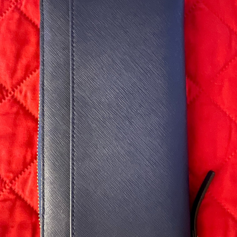 Kate Spade Navy Blue Wallet with Gold Accent - Picture 10 of 16